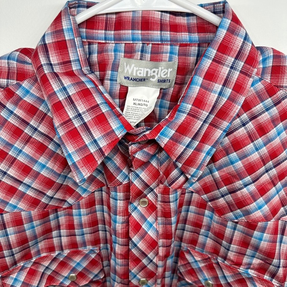 Wrangler Short Sleeve Plaid Wrancher Shirt - XL‎ - Picture 2 of 3
